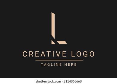 Modern creative letter L vector logo design. Minimalist L Luxury monogram initial based icon. L initials based Template and Letters in vector.