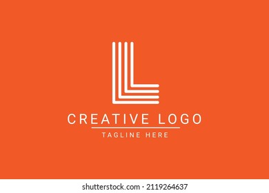 Modern creative letter L vector logo design. Minimalist L Luxury monogram initial based icon. L initials based Template and Letters in vector.