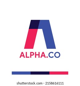 modern and creative letter a logo concept
