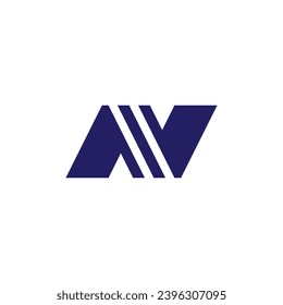 modern and creative letter N or AV logo design