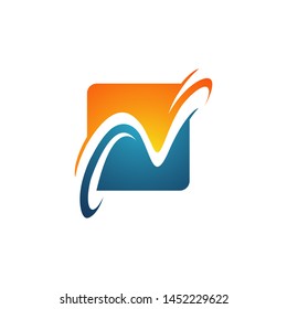 modern creative Letter N Logo Design vector sign illustrations