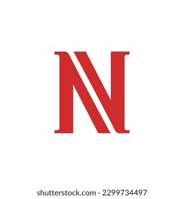 Letra creativa moderna logotipo N logotipo Resumen logotipo empresarial Logo dinámico creativo