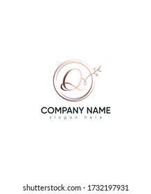 Modern creative letter Q logo template, vector logo for business and company identity 