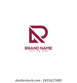Modern creative letter RA AR logo design vector element. Initials business logo.