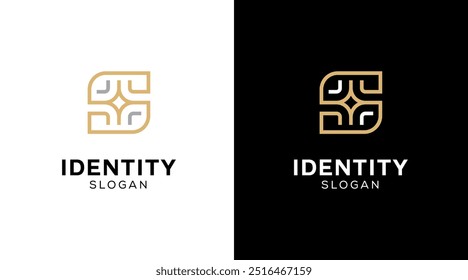 Modern creative letter S logo design. Beautiful luxury initial letter S monogram