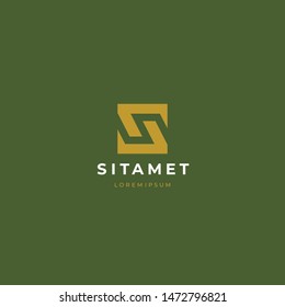 Modern creative  letter S logotype. Abstract business logo. Creative dynamic logotype. Connection symbol.