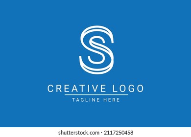 Modern creative letter S vector logo design. Minimalist S Luxury monogram initial based icon. S initials based Template and Letters in vector.