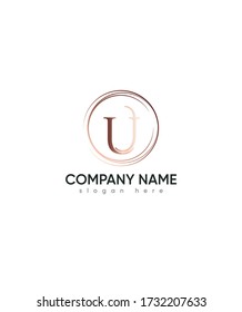 Modern creative letter U logo template, vector logo for business and company identity 