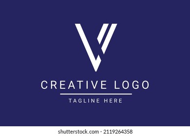 Modern creative letter V vector logo design. Minimalist V Luxury monogram initial based icon. V initials based Template and Letters in vector.