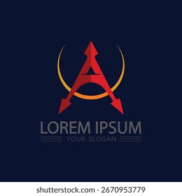 Carta creativa moderna Un diseño de símbolo de logotipo de Vector para la identidad empresarial de la tecnología digital