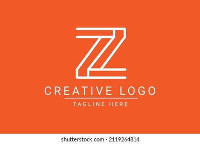 Modernes, kreatives Briefing Z Vektor Logo Design. Minimalist Z Luxury Monogramm Initialsymbol. Z initialisiert Vorlage und Buchstaben in Vektorgrafik.