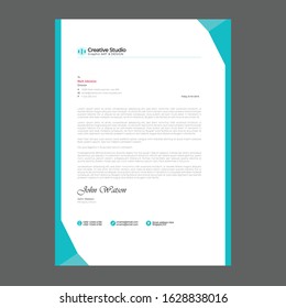 Modern and creative letterhead Design 