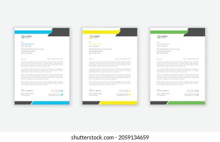 Modern Creative Letterhead Design Abstract Letterhead Design Modern Business Letterhead Design Template Letterhead Design Briefkopf Flyer Business Offizieller mit modernster Technik 