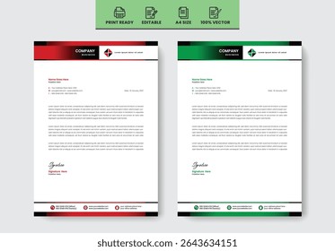 Plantilla de diseño de membrete creativo moderno