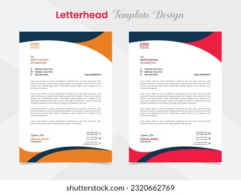 modern creative letterhead template design for your business