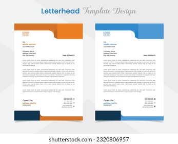 modern creative letterhead template design for your business