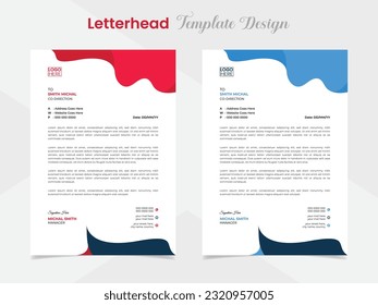 modern creative letterhead template design for your business