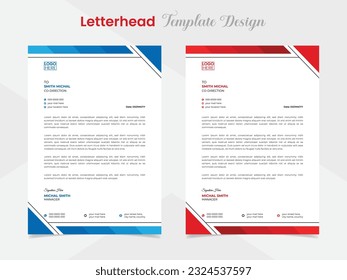 modern creative letterhead template design for your business