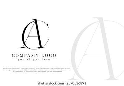 Modern Creative Letters AC, CA Logo Design