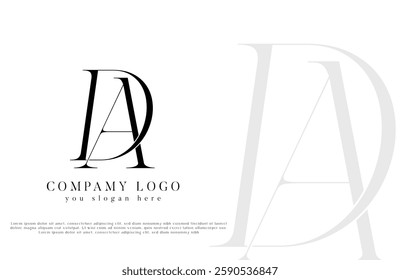 Modern Creative Letters AD, DA Logo Design