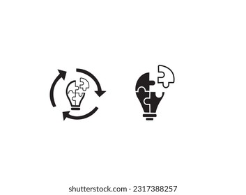  moderna lámpara de luz creativa idea símbolo de energía icono vectores aislados en blanco