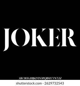 Modern creative linear sans serif display font vector