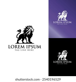 moderno y creativo logotipo de león Vector Plantilla Ilustración Diseño