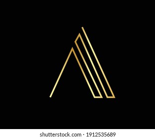 Modern creative A Logo Design and template. A AA icon initials based Monogram and Letters in vector.