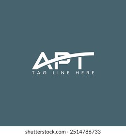Modern and creative logo letters APT, vector illustration