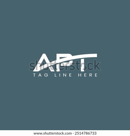 Modern and creative logo letters APT, vector illustration