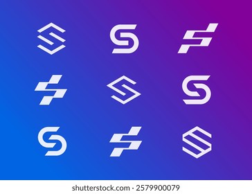 modern and creative logo letters S, vector design