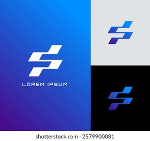 modern and creative logo letters S, vector design