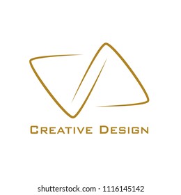 Modern, creative logo. Universal vector emblem icon. Vintage can be used for office, agency, brand, business card, restaurant, boutique, hotel. Vector illustration.