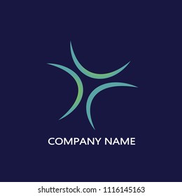 Modern, creative logo. Universal vector emblem icon. Vintage can be used for office, agency, brand, business card, restaurant, boutique, hotel. Vector illustration.