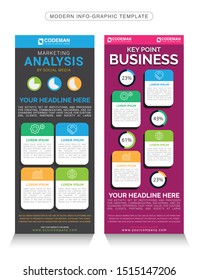 Modern & Creative Looking Info-graphic Template for Poster, Background, Flyer, Brochure, Stationary Designer. Informative and Business Related Info-graphic Elements