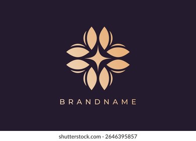 Moderno e criativo lotus bud logotipo design vetor ilustração. Luxo e elegância lotus bud símbolo. Ícone do Lotus.