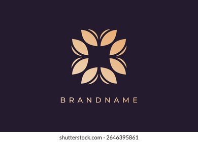 Moderno e criativo lotus bud logotipo design vetor ilustração. Luxo e elegância lotus bud símbolo. Ícone do Lotus.