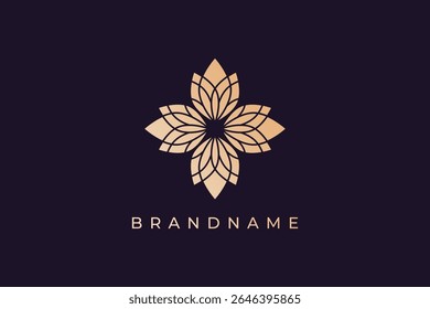Moderno e criativo lotus bud logotipo design vetor ilustração. Luxo e elegância lotus bud símbolo. Ícone do Lotus.