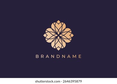 Moderno e criativo lotus bud logotipo design vetor ilustração. Luxo e elegância lotus bud símbolo. Ícone do Lotus.
