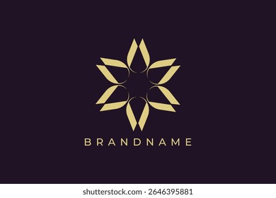 Moderno e criativo lotus bud logotipo design vetor ilustração. Luxo e elegância lotus bud símbolo. Ícone do Lotus.