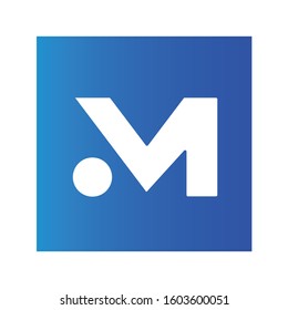 Modern creative M letter logo emblem