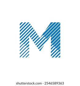 Diseño de logotipo de letra M moderno y creativo