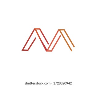 Modernes, kreatives M Logo Design und Vorlage.