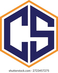 Logotipo C S de mídia criativa moderna