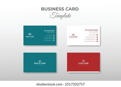 Modern creative medical set collection doctor identity business card