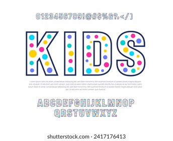 Moderne, minimale abstrakte digitale Regenbogen-Farblinie und Punkt-Alphabet-Schrift-Design-Template-Set. Minimale urbane Sportmode futuristische geometrische Technologie Trendy Stil oder Kinder Logo Typografie.