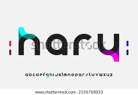 modern creative  minimal alphabet small letter logo design Foto stock © 