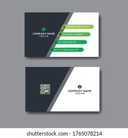 modern creative and minimal business card template with print ready