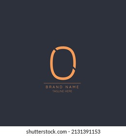 Modern creative minimal initial letter O Icon Vector logo template.