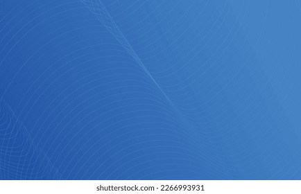 Modern Creative minimalist Background design template ,Blue background with line art